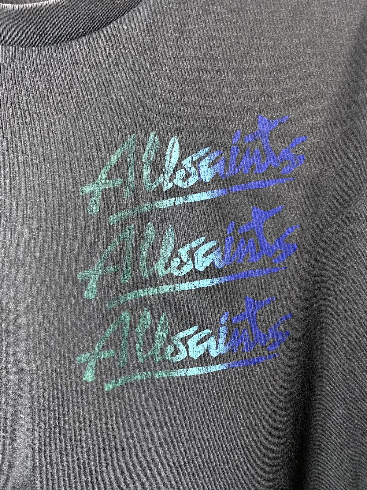 Allsaints Vintage All Saints Gradient Art T Shirt Hype Y2K Size US S / EU 44-46 / 1 - 4 Thumbnail