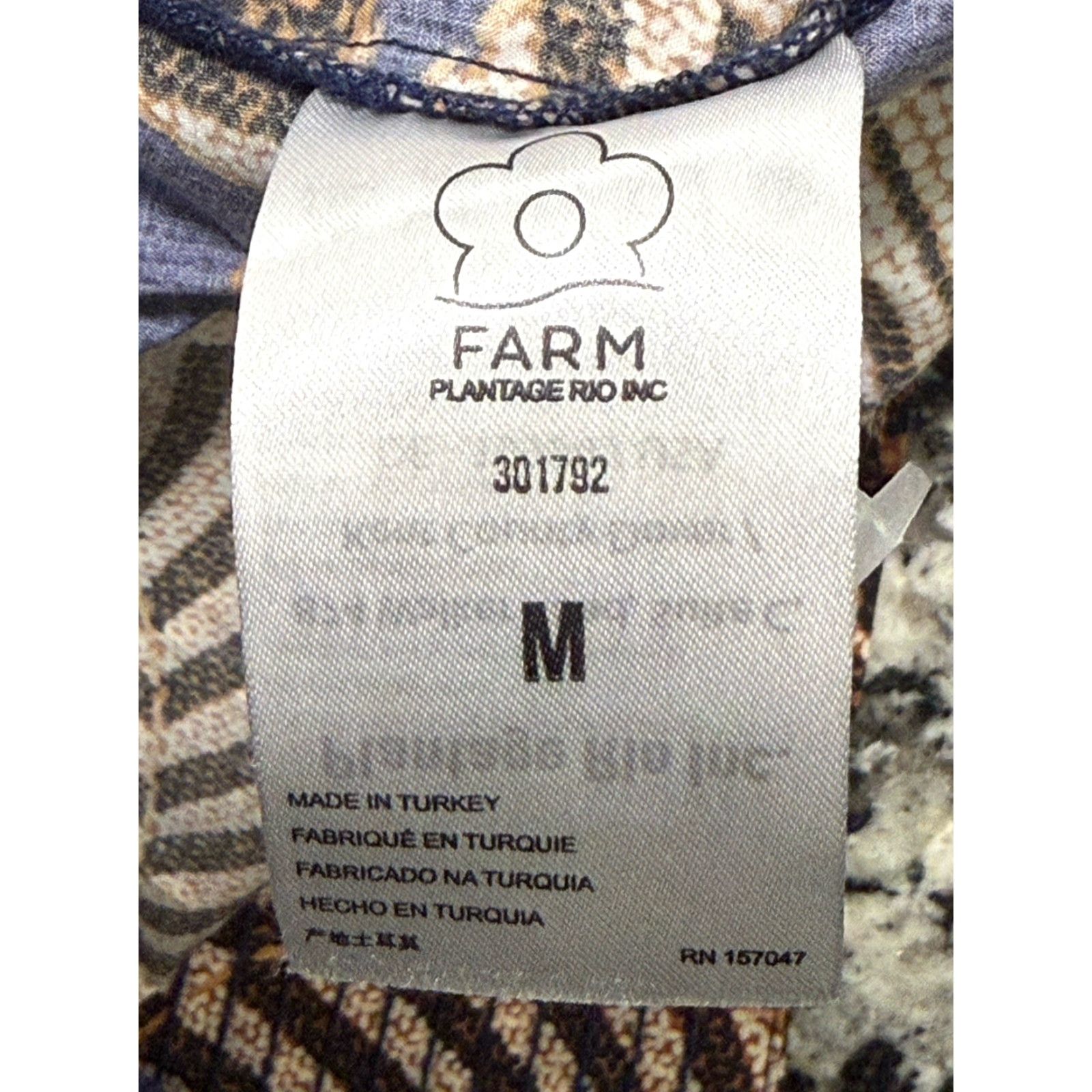 Farm Rio Farm Rio Shirtdress Womens Mini Dress Boho Geometric Multicolor Short Sleeves Lined Cotton Casual Party/Cocktail Wedding Size M Size M / US 6-8 / IT 42-44 - 7 Thumbnail