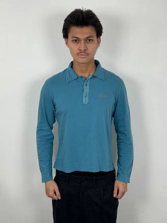 Dolce & Gabbana AW2004 Dolce & Gabbana Eagle Blue Polo Longsleeves Size US S / EU 44-46 / 1 - 2 Thumbnail