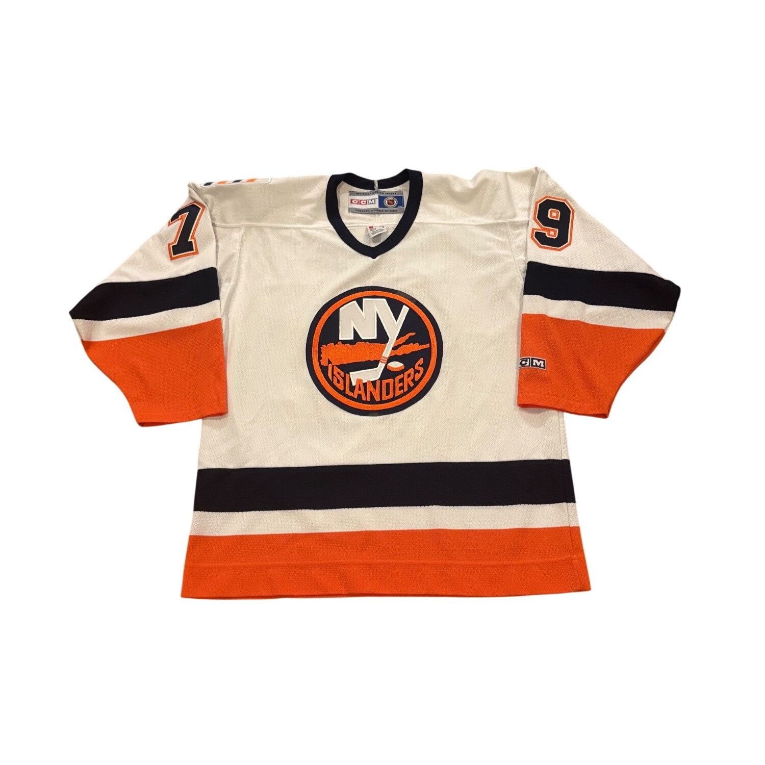 Ccm Rare Vintage CCM New York Islanders Alexei Yashin #79 White Size US M / EU 48-50 / 2 - 2 Thumbnail