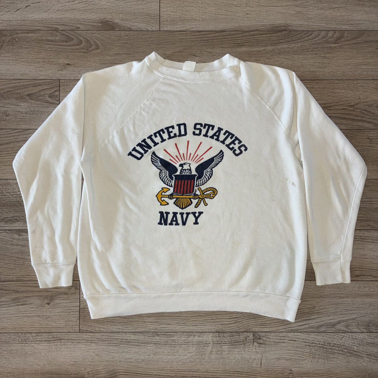 Other 80s Artex United States Navy white crewneck sweatshirt Size US M / EU 48-50 / 2 - 1 Thumbnail