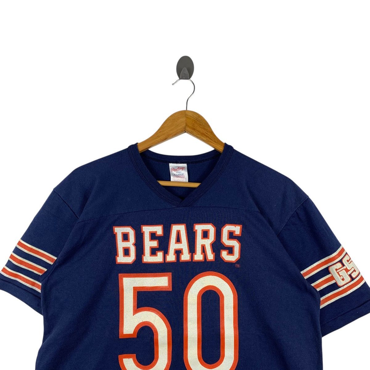 Vintage Vintage RAWLINGS x CHICAGO BEARS America Football T-Shirt Size US L / EU 52-54 / 3 - 3 Thumbnail
