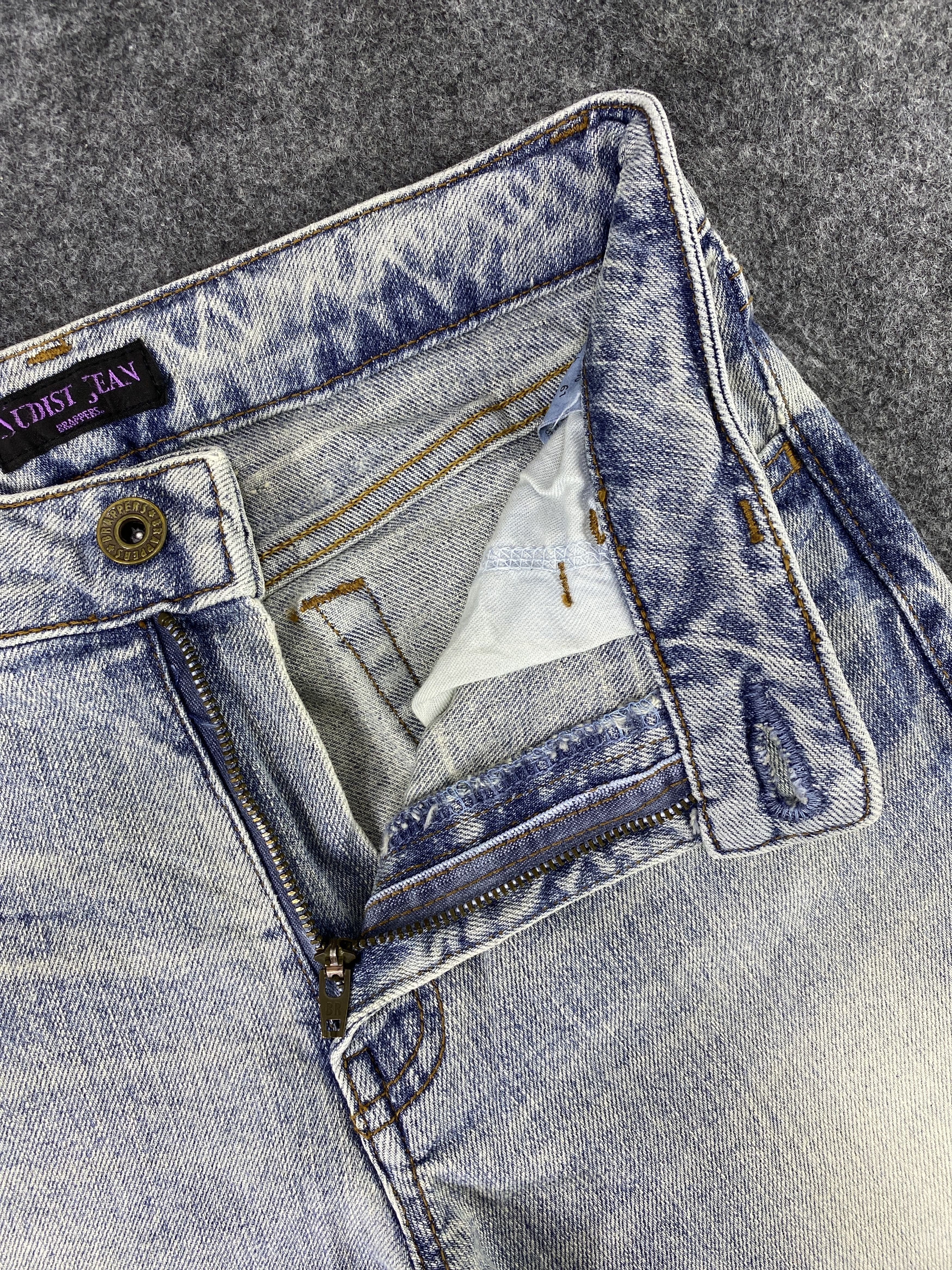 Japanese Brand Brappers Faded Blue Wash bootcut Jeans - J1067 Size 26" / US 2 / IT 38 - 7 Thumbnail