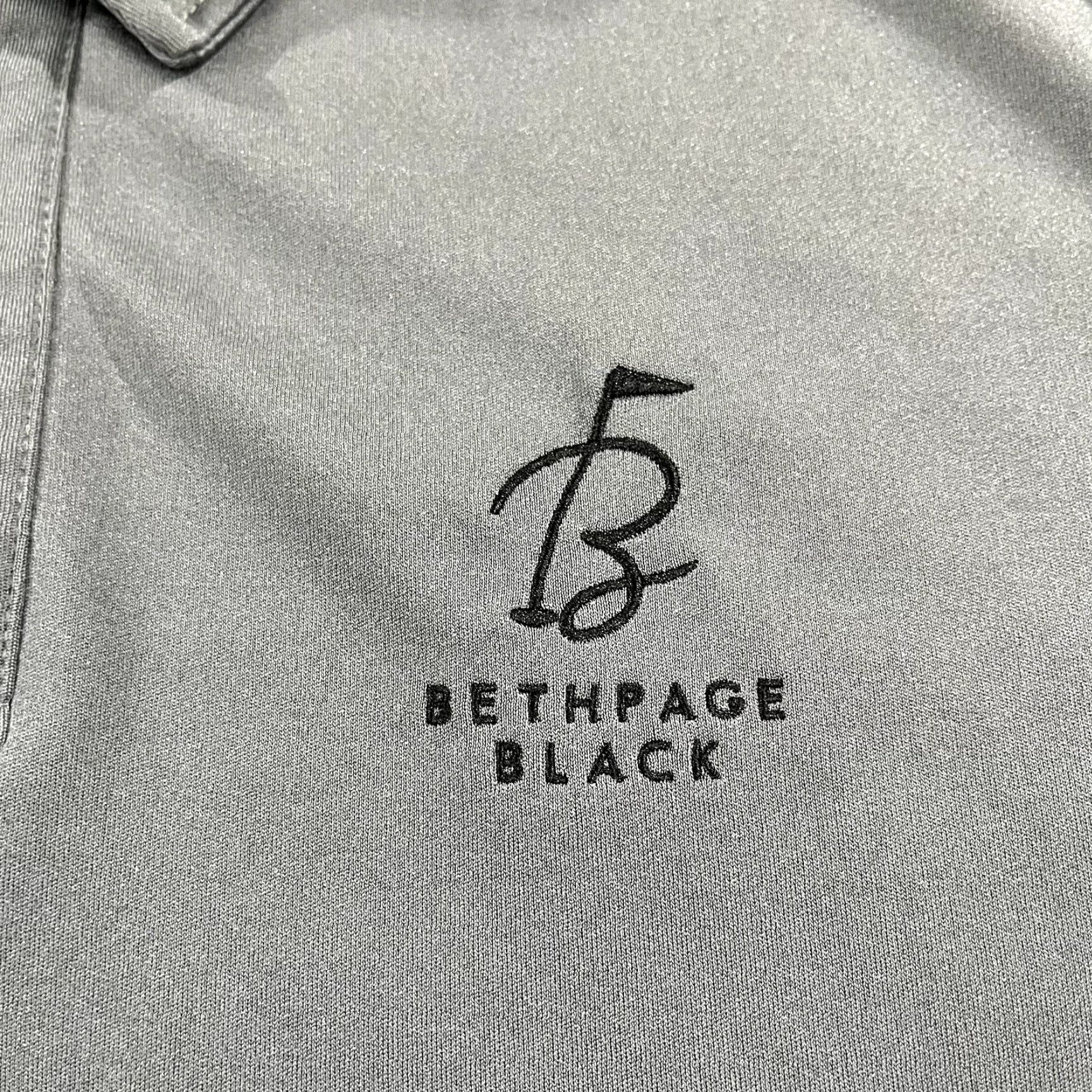 Vintage Bethpage Black Polo Shirt Mens XL Gray Golf Performance Logo Button Size US XL / EU 56 / 4 - 2 Thumbnail