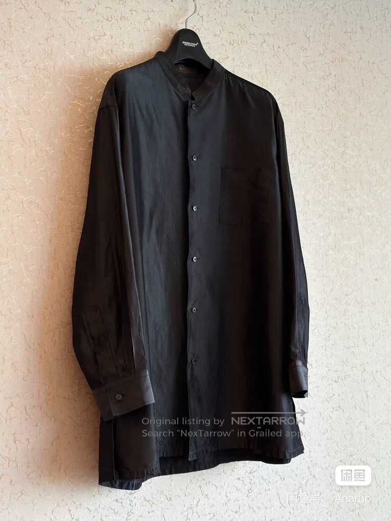 Yohji Yamamoto Yohji Yamamoto size os 90s Rayon Small Collar Shirt Size US M / EU 48-50 / 2 - 2 Thumbnail