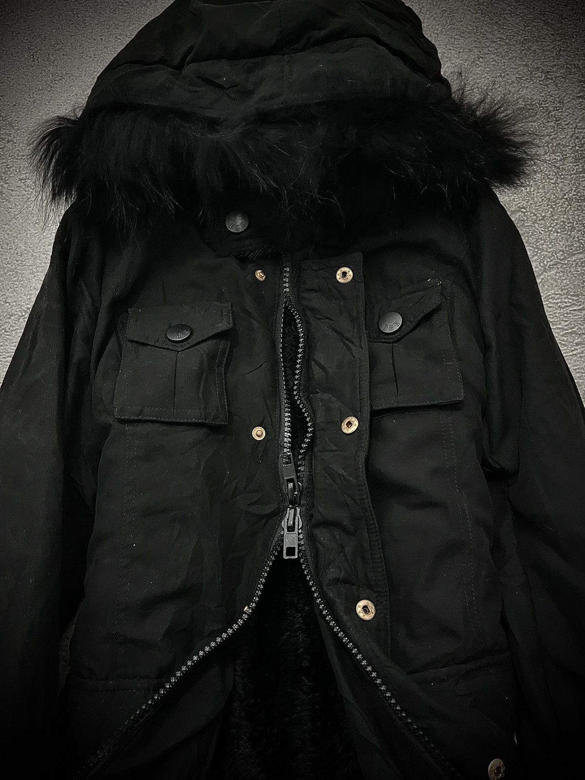 Japanese Brand Vintage Japanese Durer Multi Pocker Gothic Fur Hood Jacket Size US M / EU 48-50 / 2 - 5 Thumbnail