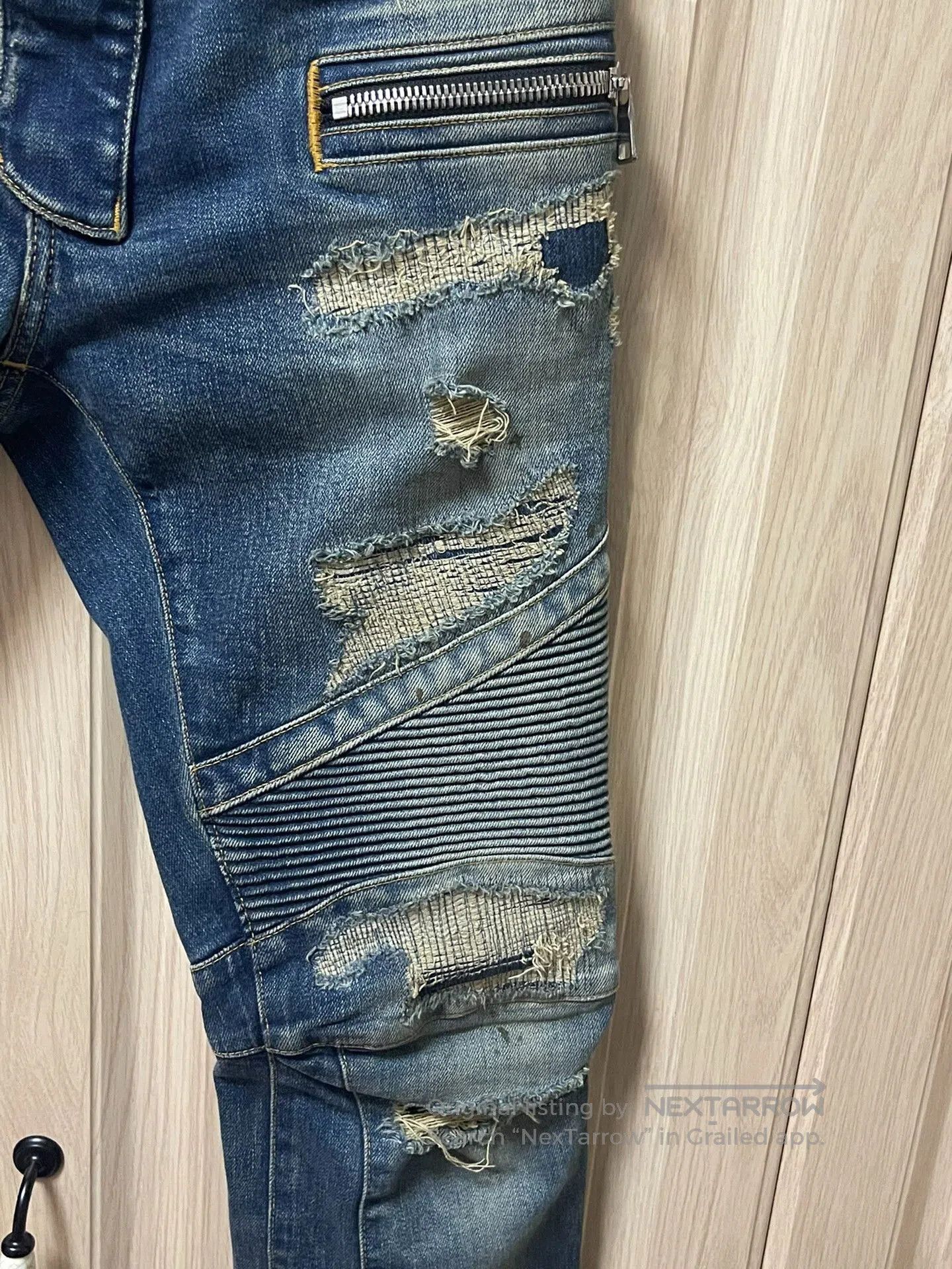 Balmain Balmain Distressed Denim Jeans for Men. Size US 29 - 6 Thumbnail
