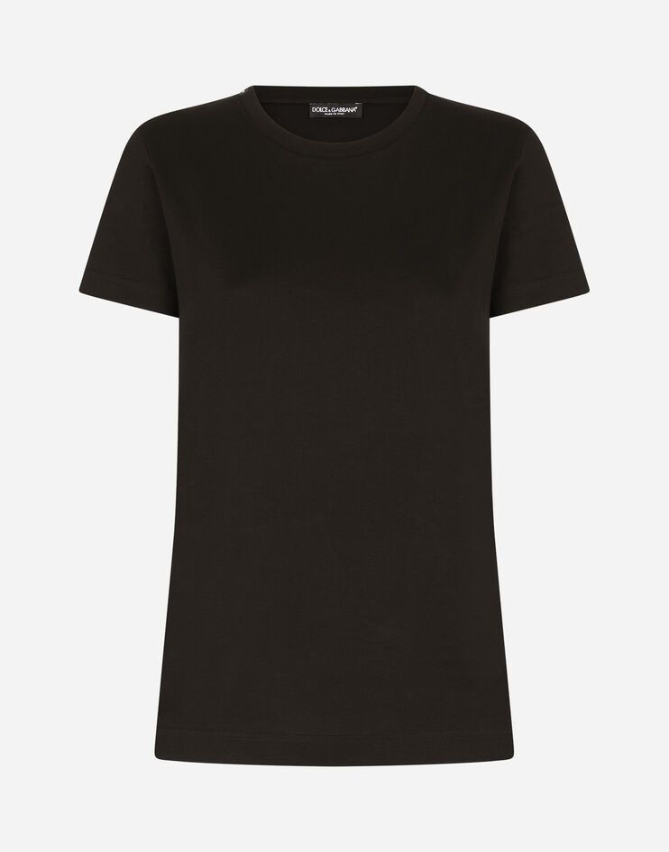 Dolce & Gabbana o1y0925 Crewneck Short Sleeves T-Shirt in Black Size L / US 10 / IT 46 - 1 Thumbnail