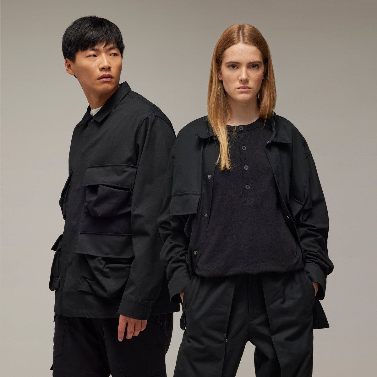 Adidas × Y-3 Y3 ls pocket shirt black noir 🖤 Size US M / EU 48-50 / 2 - 19 Thumbnail
