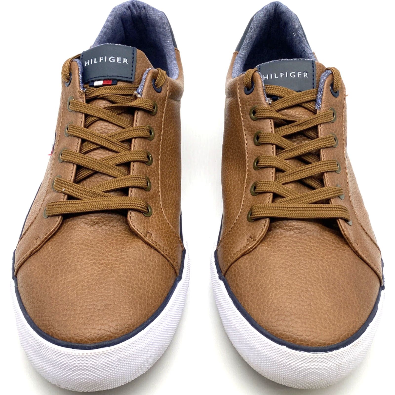 Tommy Hilfiger Tommy Hilfiger Mens Shoe Randal Cognac Fashion Sneaker Leather 11 D(M) 10 US Size 11 2829781 Mens Size US 10 / EU 43 - 3 Thumbnail