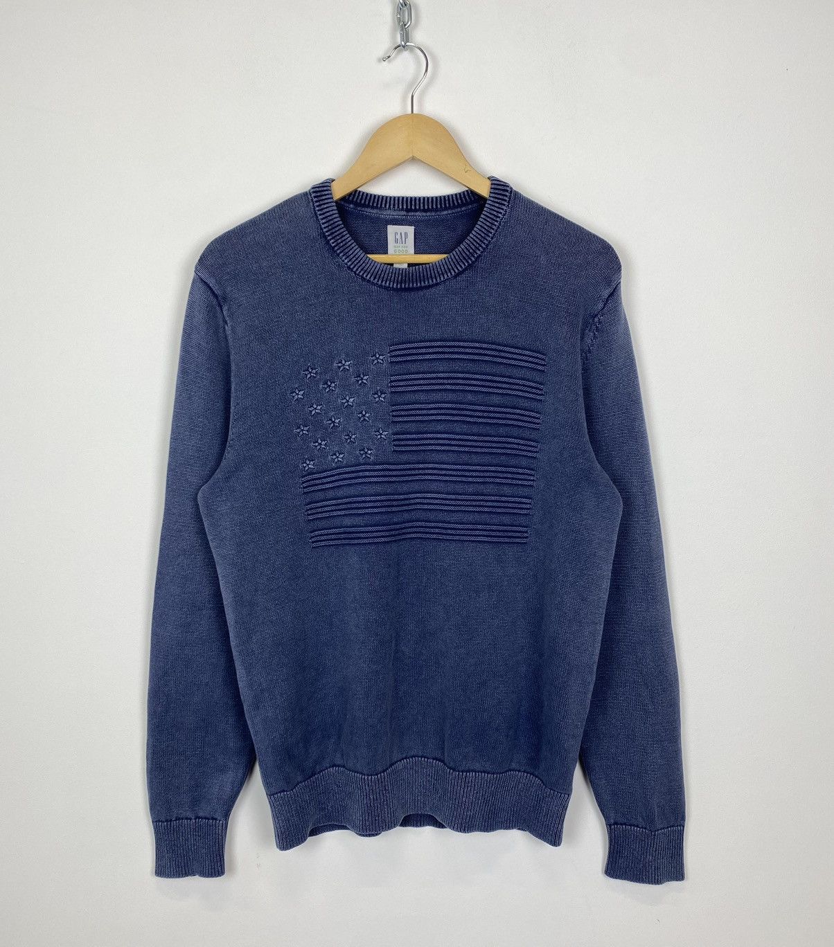 Other Gap Washed Blue Knit Sweater USA Logo Size M Hype Jumper Top Size US M / EU 48-50 / 2 - 1 Thumbnail