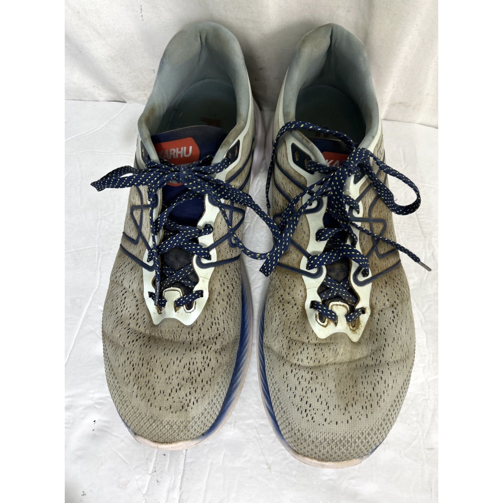 Karhu Karhu Fusion 3.5 Mens 12 Gray White Blue Fusion Ortix Hivo Size US 5 / EU 37 - 7 Thumbnail