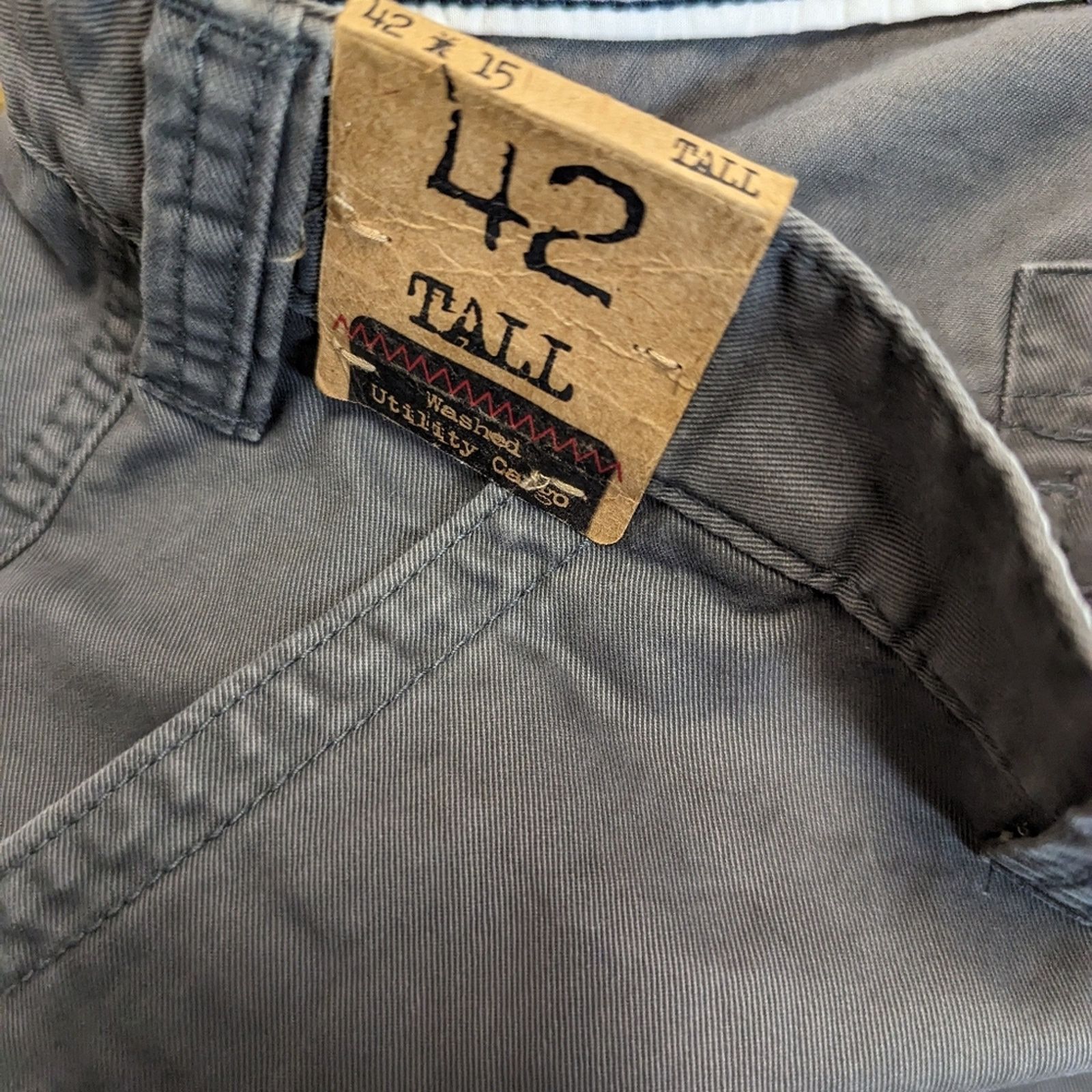 Roundtree & Yorke NWT Roundtree & Yorke Washed Utility Cargo Shorts 42x 15 Size US 42 / EU 58 - 2 Thumbnail