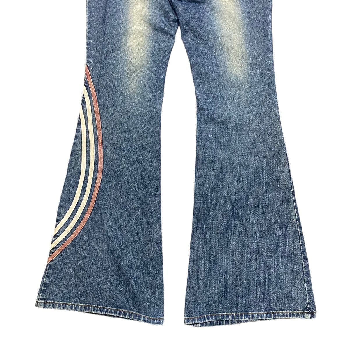 Japanese Brand Super Flare🔥 ALGONQUINS Hypnotic Denim Flare Jeans Size 28" / US 6 / IT 42 - 14 Thumbnail