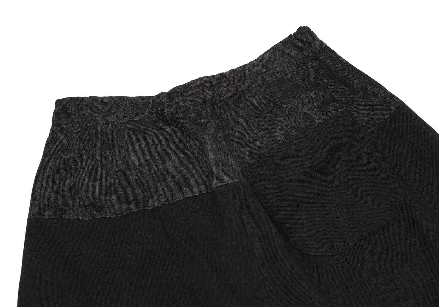 Yohji Yamamoto Damask Print Sarouel Pants in Black Size US 30 / EU 46 - 11 Thumbnail