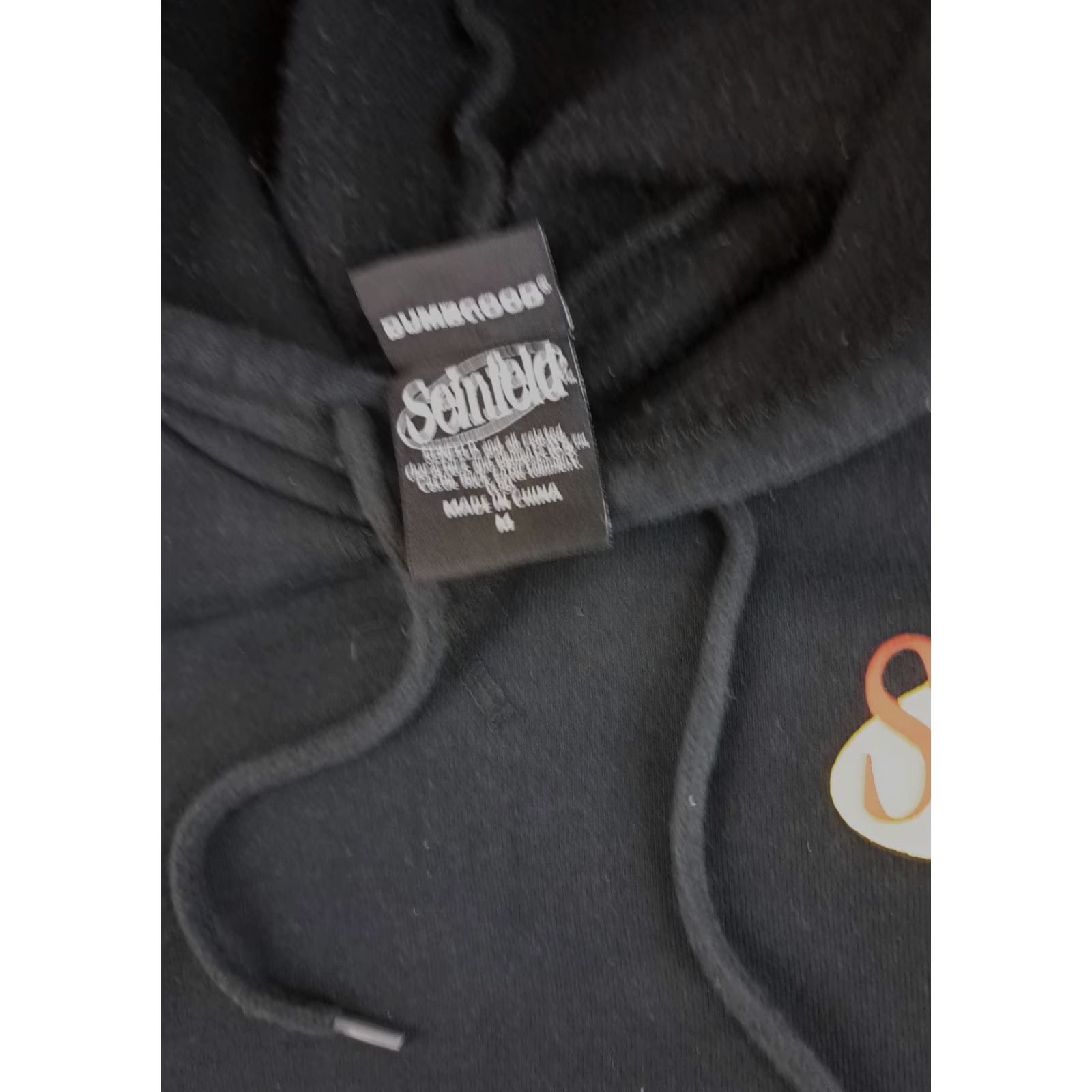 Vintage VINTAGE Seinfeld Hoodie Newman Character Medium Unisex Adults Black Pullover M Size Seinfeld Brand Mens Womens Size US M / EU 48-50 / 2 - 6 Thumbnail