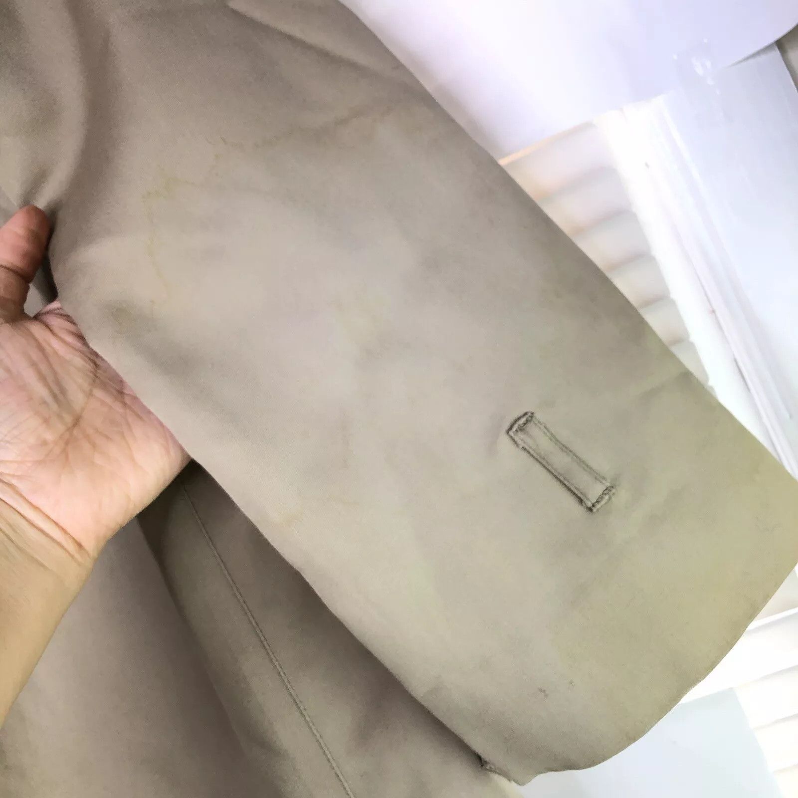 London Fog Women Trench Coat Sz 8 Beige Tan Weatherwear Single Breast Size M / US 6-8 / IT 42-44 - 9 Thumbnail