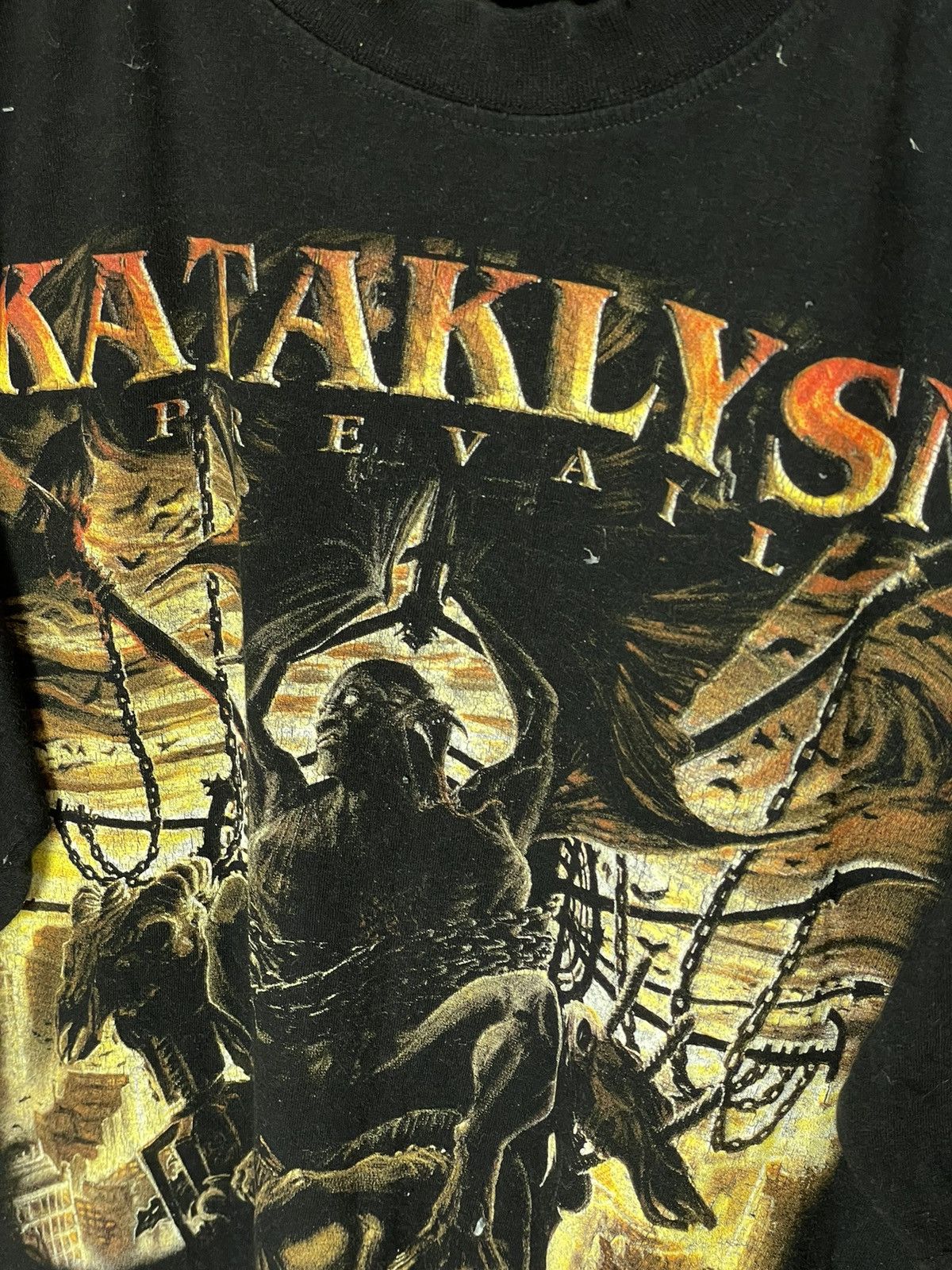 Band Tees × Vintage Vintage 00s Prevail Band T-Shirt Kataklysm Death Metal Size US M / EU 48-50 / 2 - 8 Thumbnail