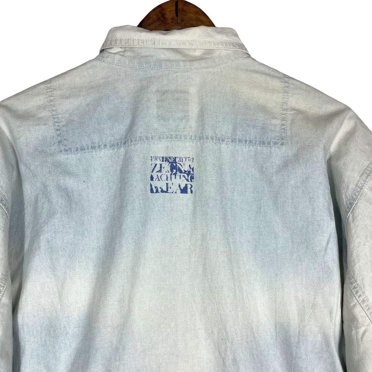 Ermenegildo Zegna × Z Zegna Vintage Ermenegildo Zegna Denim Faded Washed Light Jacket Size US S / EU 44-46 / 1 - 8 Thumbnail