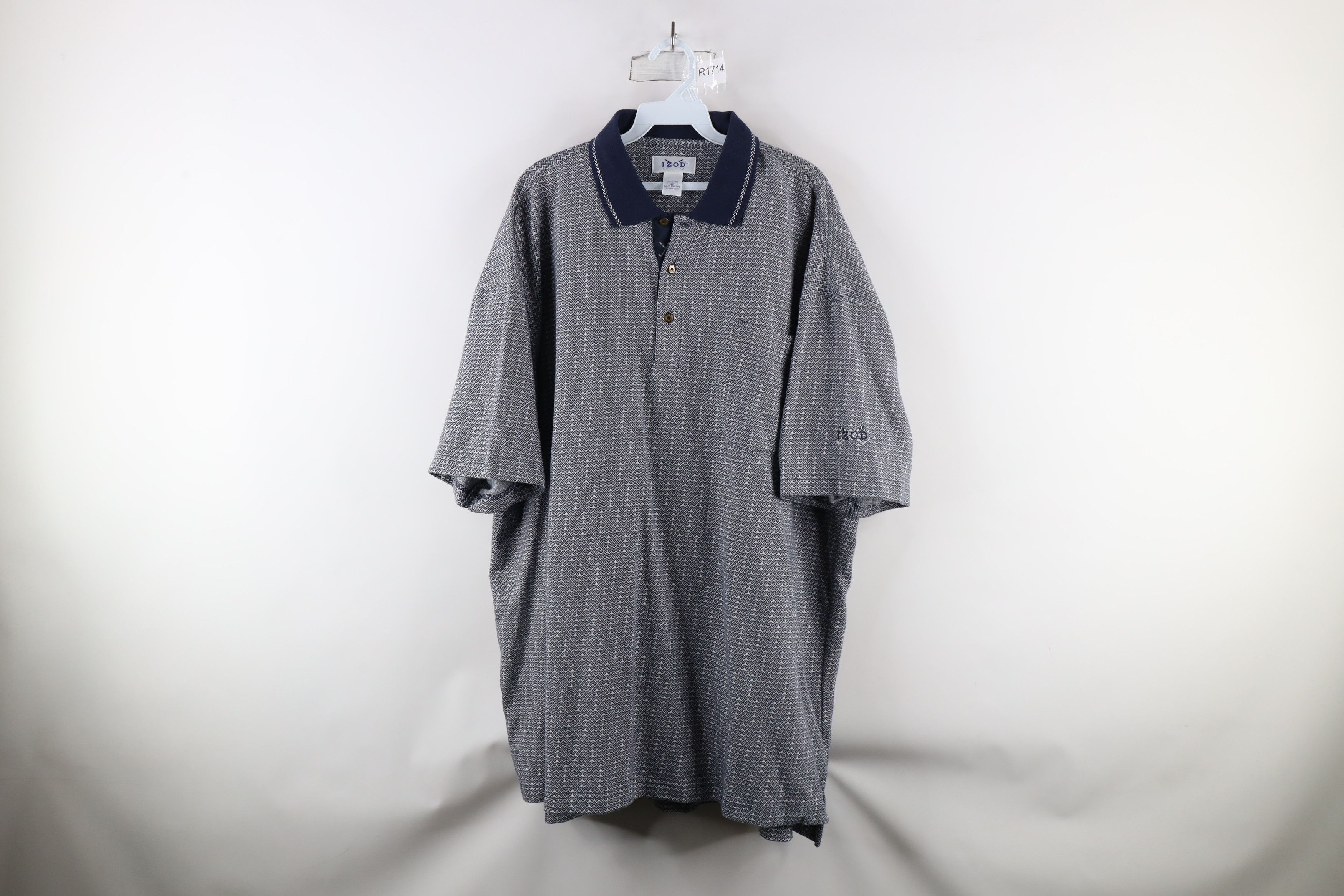 Vintage Vintage 90s Streetwear Knit Collared Golf Polo Shirt Blue Size US XXL / EU 58 / 5 - 1 Thumbnail