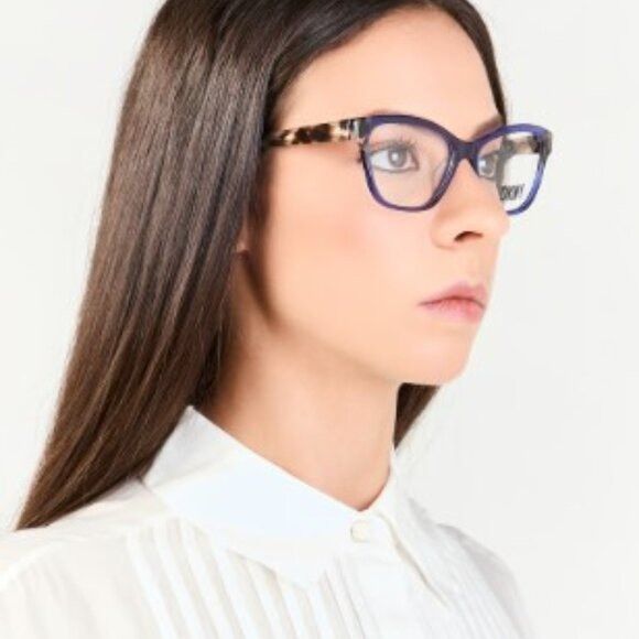 DKNY DKNY DK5057 310 Eyeglasses - Slate Sage/Havana 53mm Cat Eye Size ONE SIZE - 3 Thumbnail