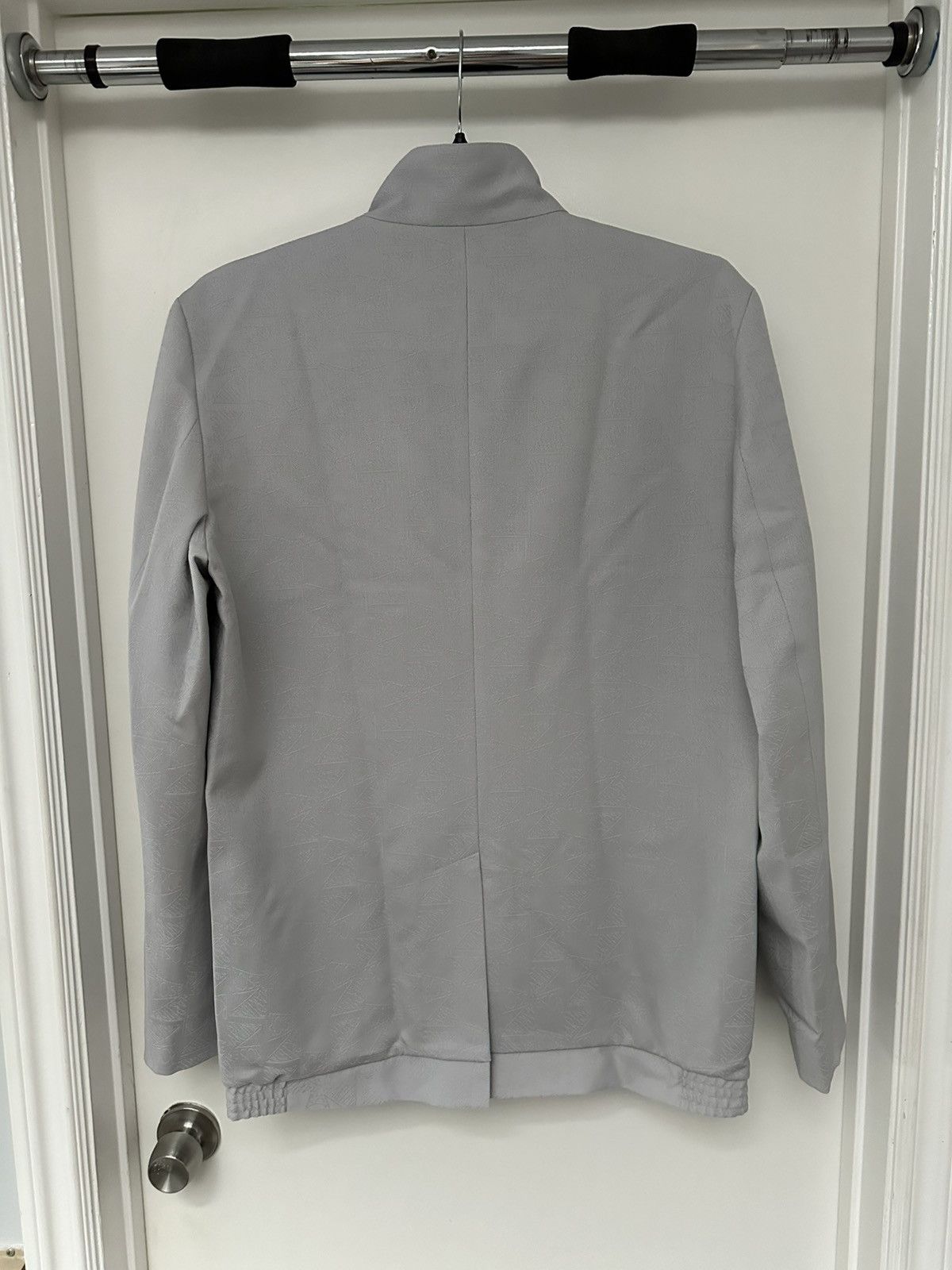 Martine Rose [NEW] $1190 SS22 Tailored Track Jacket Wool Jacquard Grey Size US L / EU 52-54 / 3 - 2 Thumbnail