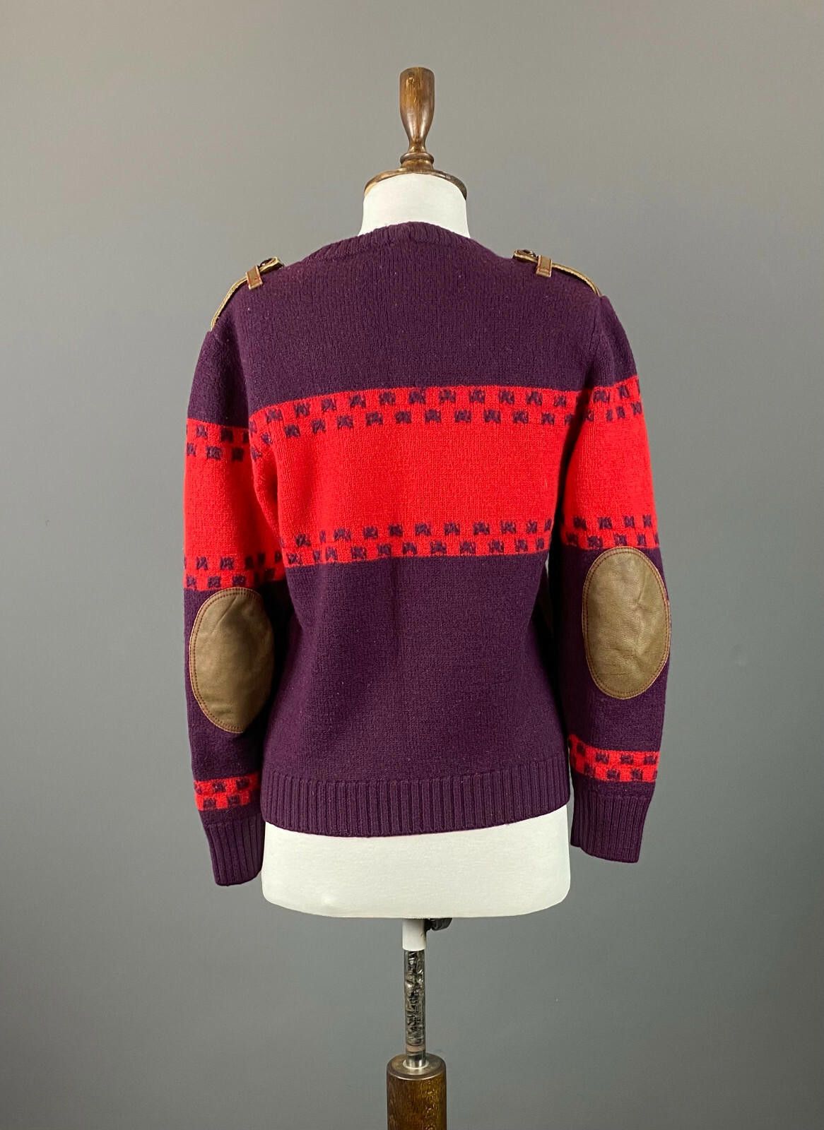 Iceberg Ladies Iceberg Multicolor Leather Inserts Sweater Size M Size M / US 6-8 / IT 42-44 - 5 Thumbnail