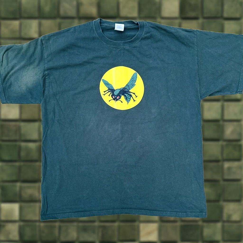 Gildan VINTAGE Green Hornet Shirt Mens XL Logo Green 90s TV Show Tee Size US XL / EU 56 / 4 - 1 Thumbnail