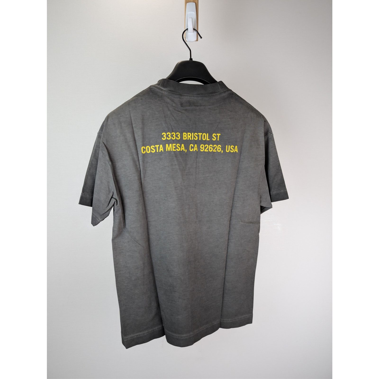 Palm Angels o1rshd1 Los Angeles Garment Dyed Sprayed T-Shirt in Black Size US S / EU 44-46 / 1 - 10 Thumbnail