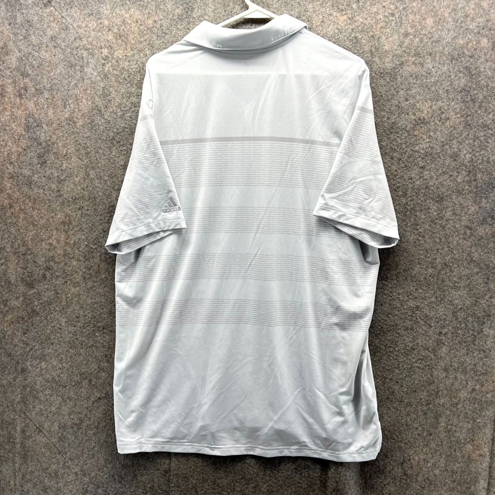 Adidas Adidas Polo Shirt Men XL Grey White Athletic Polyester Ultimate 365 Polo shirts, Regular, Short Sleeve, Button, Logo, Casual Mens Size US XL / EU 56 / 4 - 2 Thumbnail