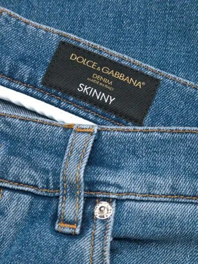 Dolce & Gabbana o1y0125 Logo Jeans in Blue Size US 30 / EU 46 - 6 Thumbnail