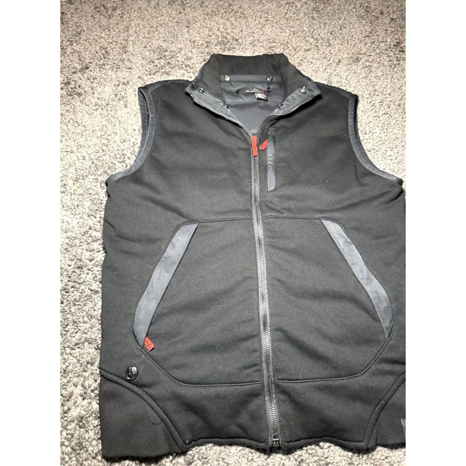 RLX Ralph Lauren RLX Ralph Lauren Polo Men’s Small Black Down Filled Knit Puffer Golf Vest Size US S / EU 44-46 / 1 - 3 Thumbnail