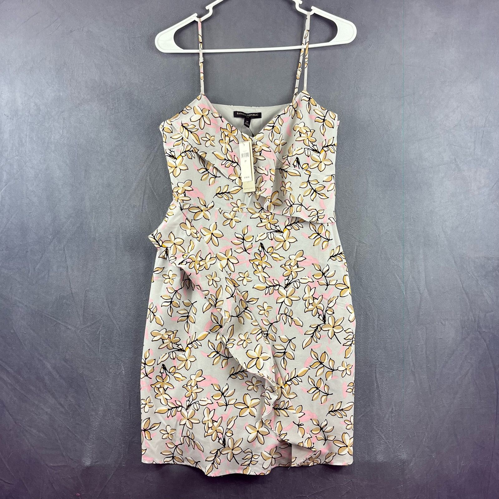 Banana Republic Banana Republic Petite 2P Dress Y2K Ruffle Abstract Floral Size XS / US 0-2 / IT 36-38 - 1 Thumbnail