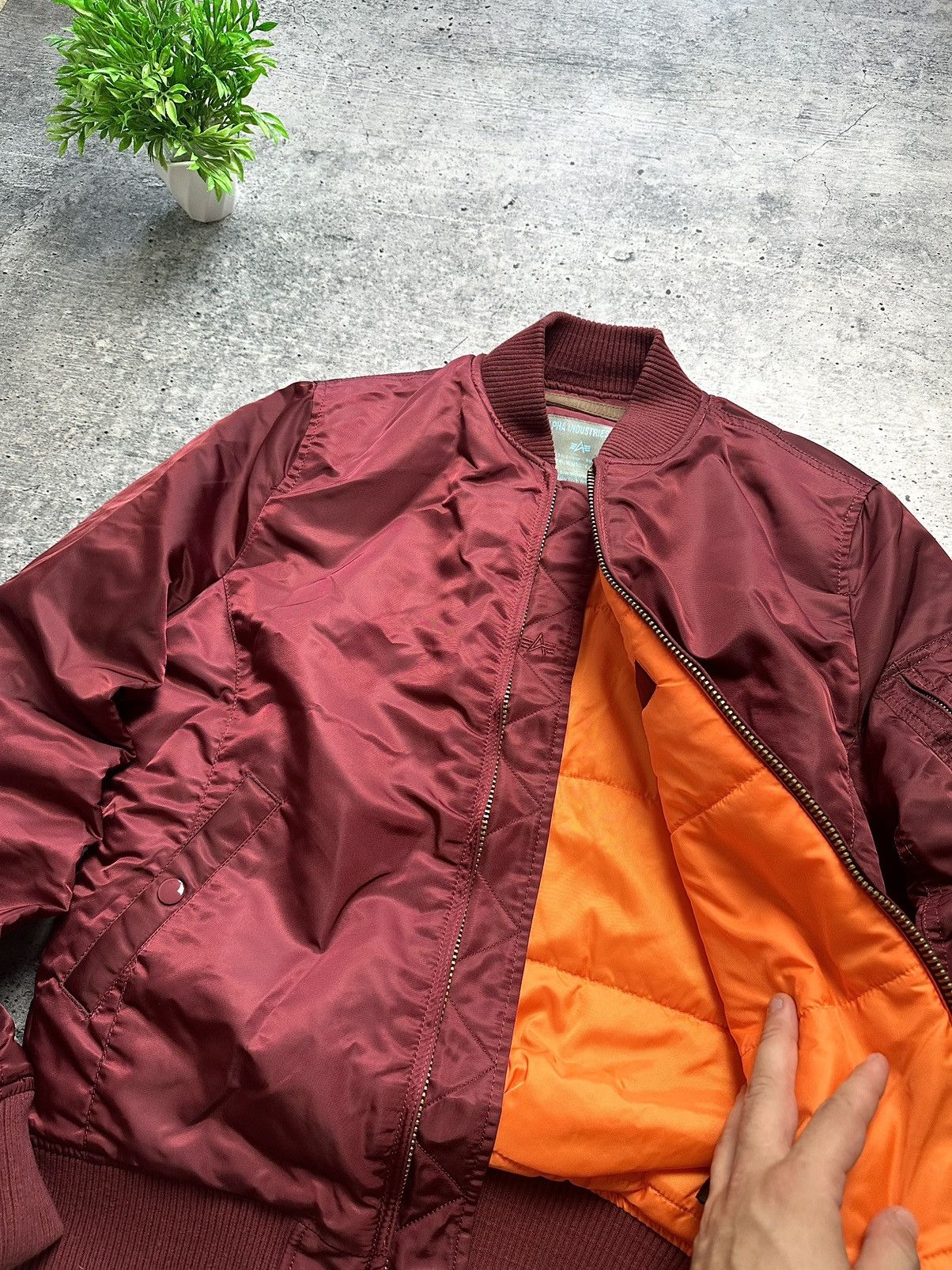 Alpha Industries Alpha Industries MA-1 Bomber Jacket Y2K Hype Jacket Size L / US 10 / IT 46 - 3 Thumbnail