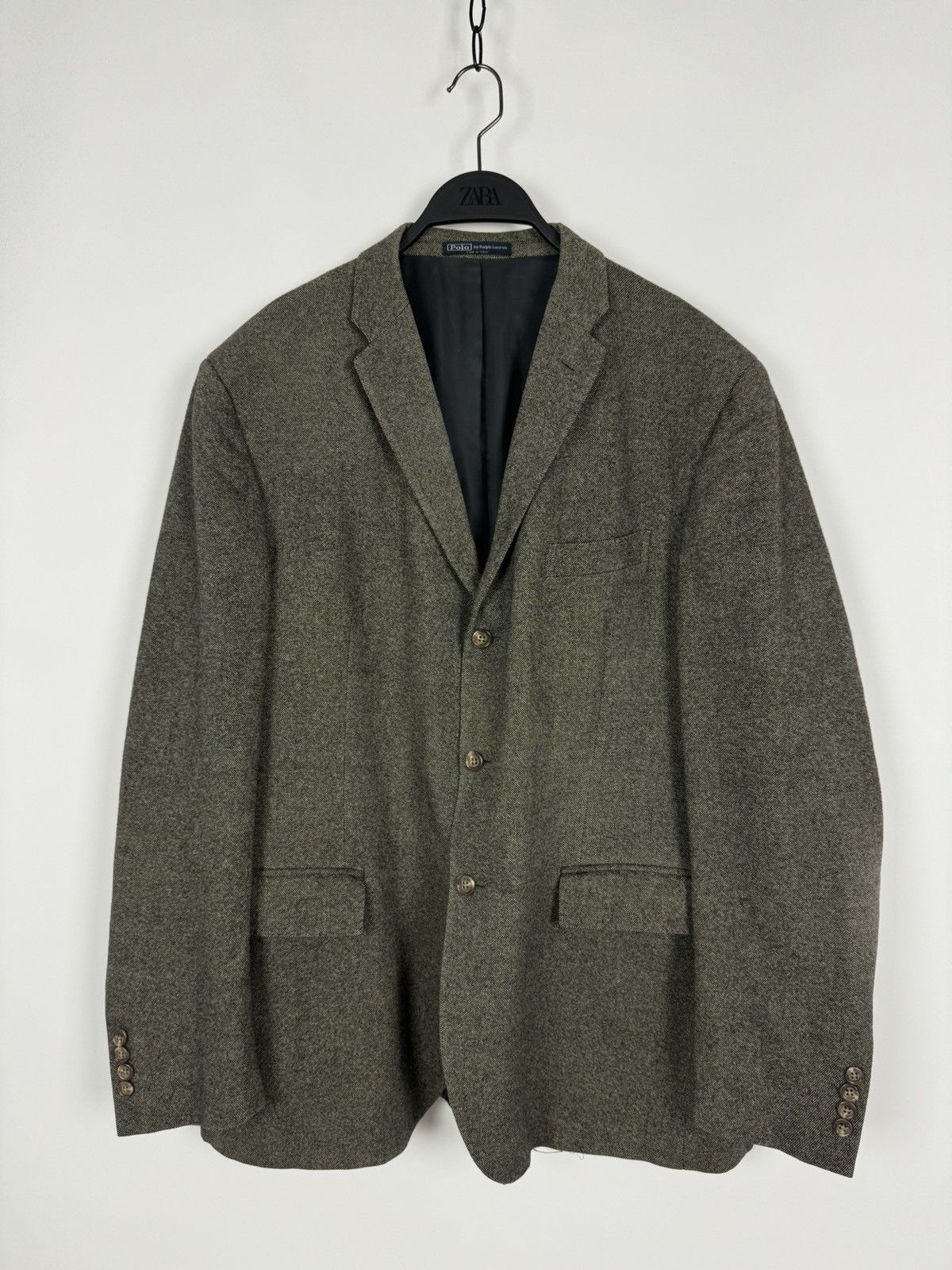 Vintage Vintage Polo Ralph Lauren Wool Blazer Made in Italy Size 46R - 2 Thumbnail