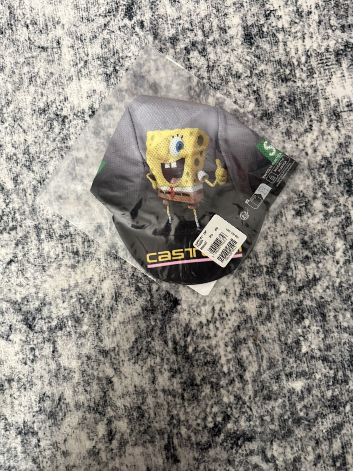 Supreme x SpongeBob SquarePants Castelli Cycling Cap Black