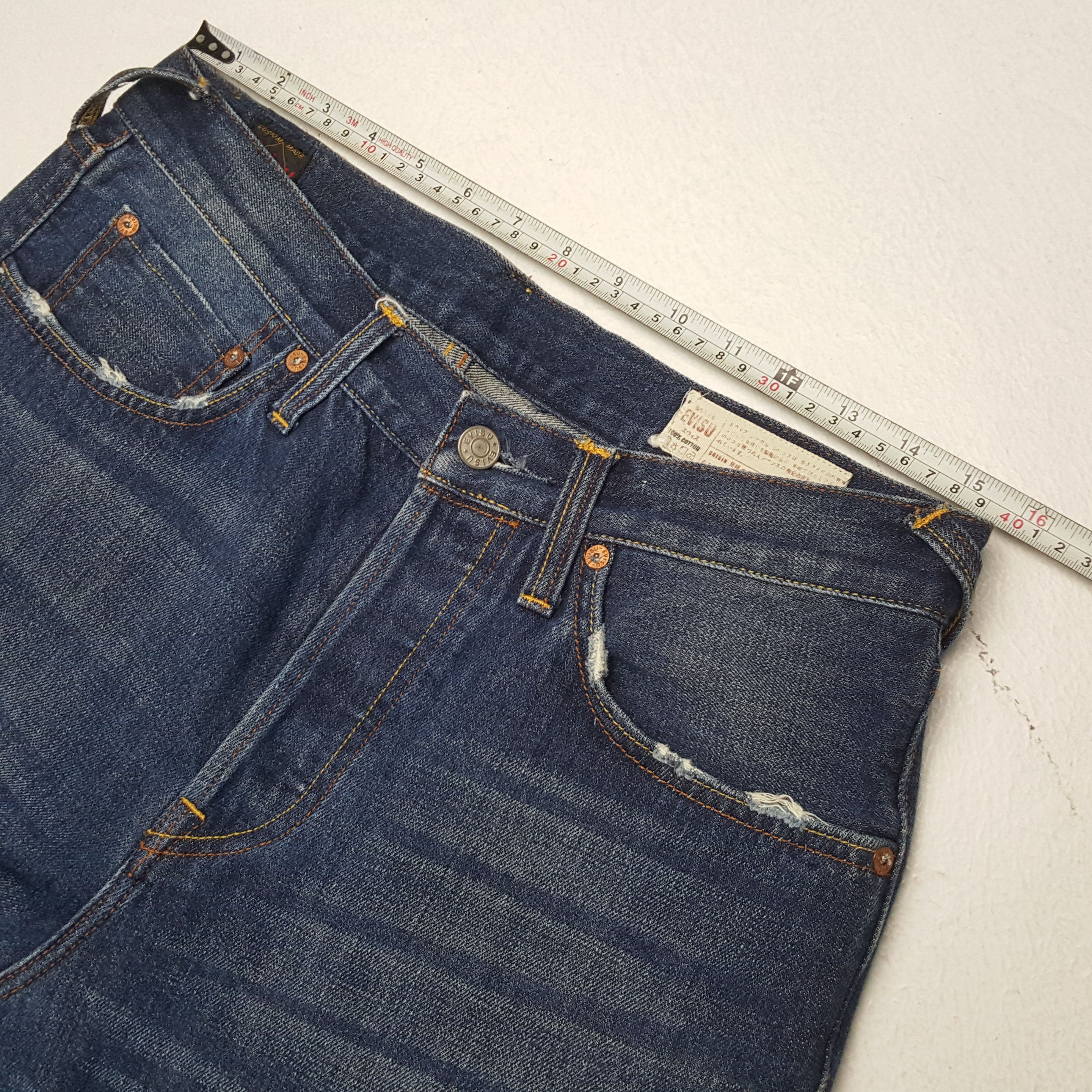 Evisu × Vintage EVISU Japanese Brand Custom Daicock Style Jeans Size US 31 - 7 Thumbnail