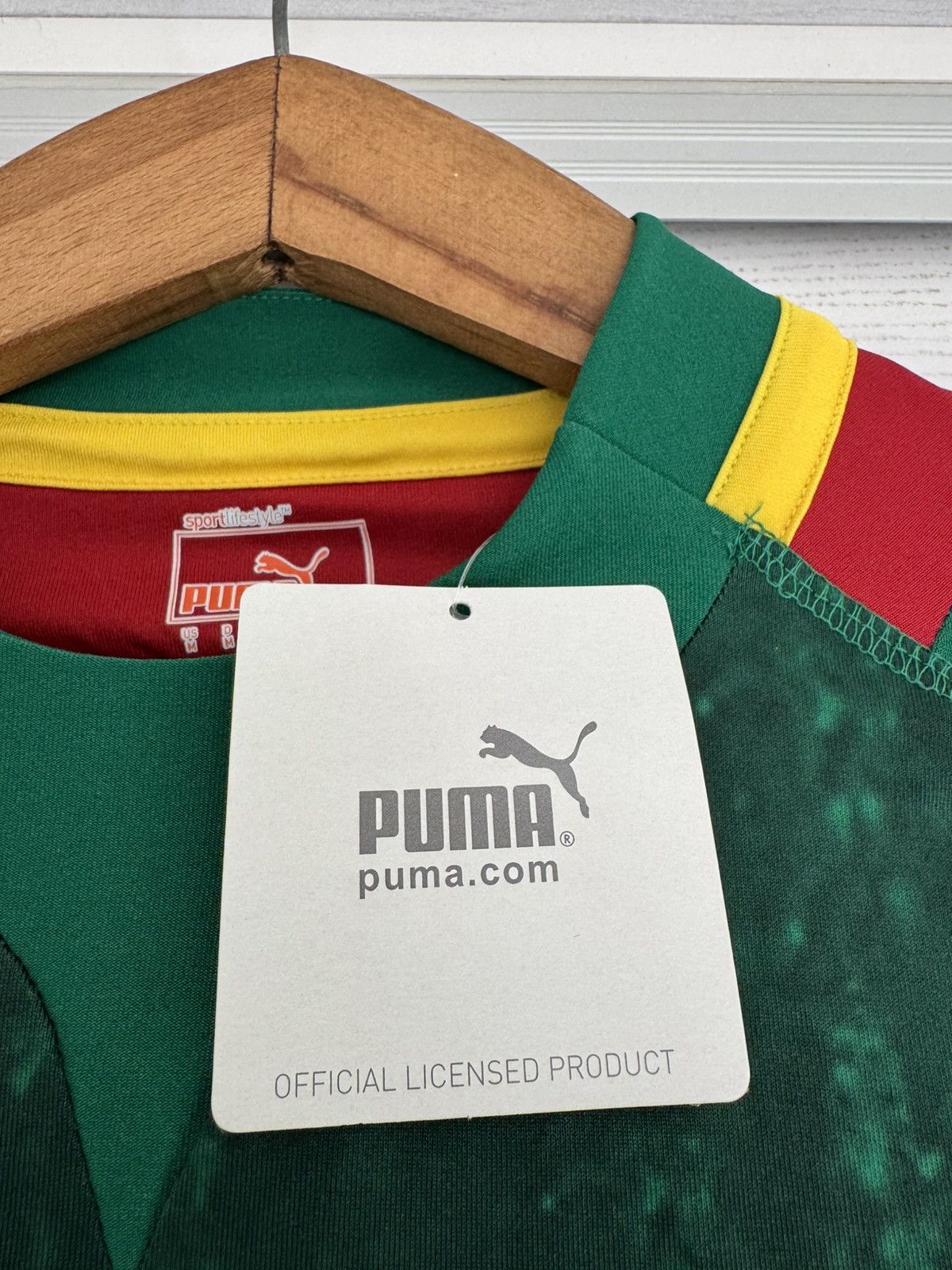 Puma Cameroon 2012-2013 Home Soccer Player Issue Jersey Kit Shirt Size US M / EU 48-50 / 2 - 7 Thumbnail