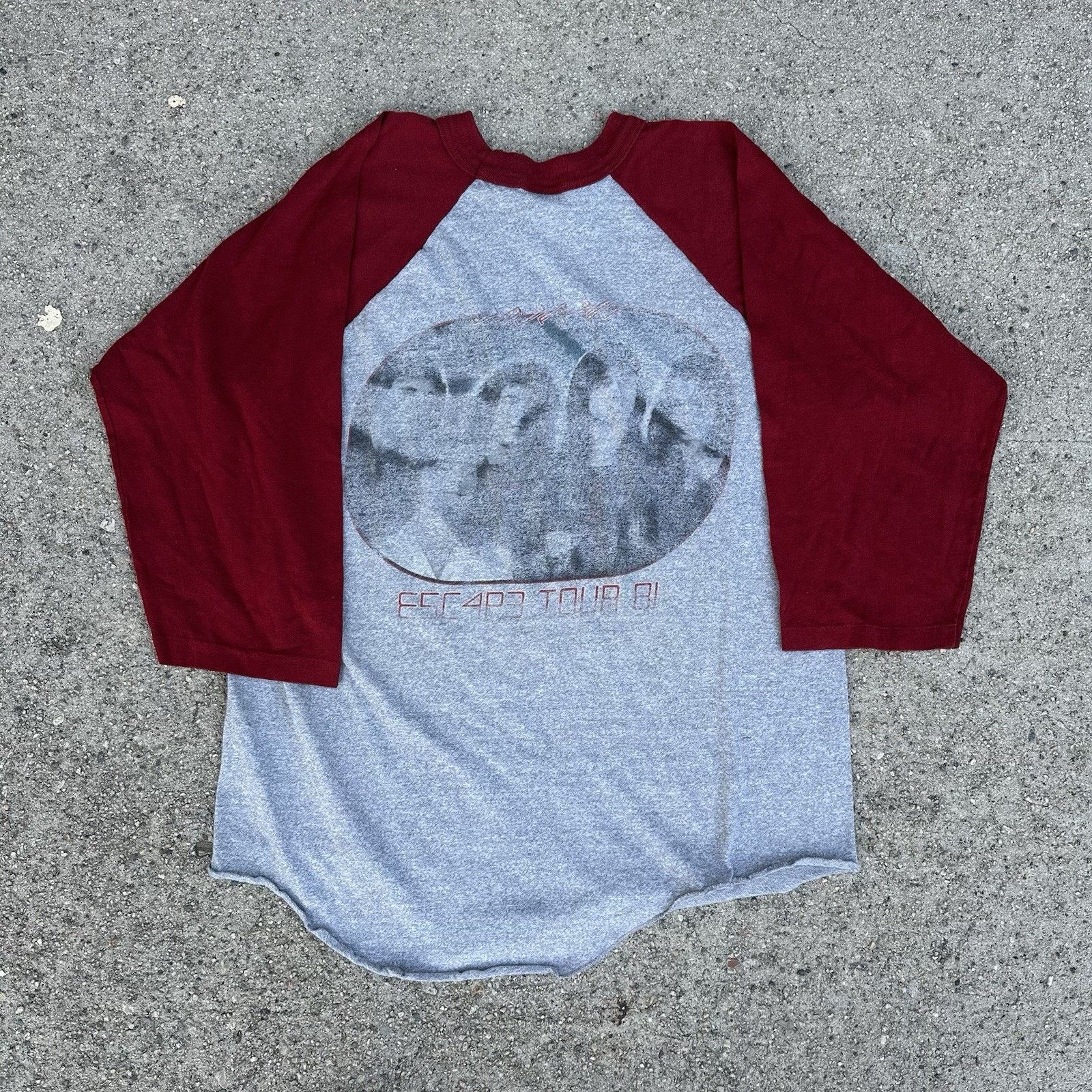 Band Tees × Vintage Vintage 1981 Journey Escape Tour Rock Band Raglan T-Shirt Size US L / EU 52-54 / 3 - 2 Thumbnail