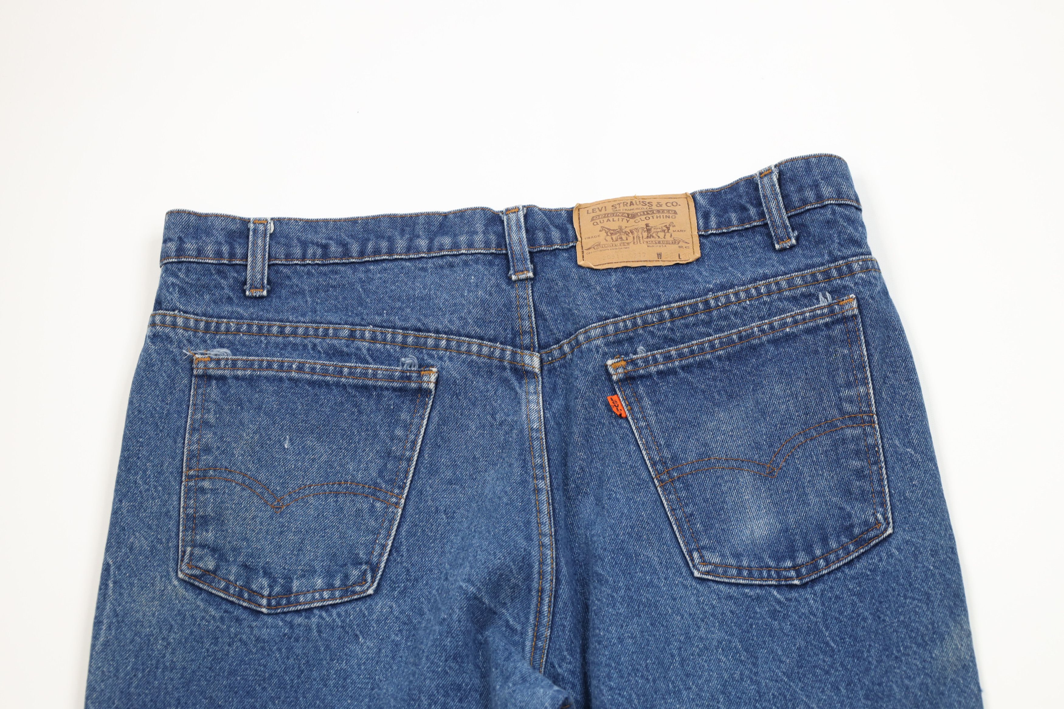 Levi's Vintage 80s Levis 517 Orange Tab Wide Leg Denim Jeans USA Size US 38 / EU 54 - 12 Thumbnail