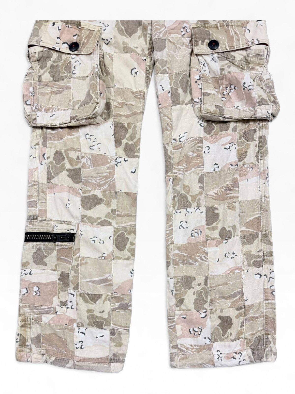 GOODENOUGH Vtg🔥90’s Doarat All Camoflauge Patchwork Multipocket Cargo Size US 33 - 4 Thumbnail