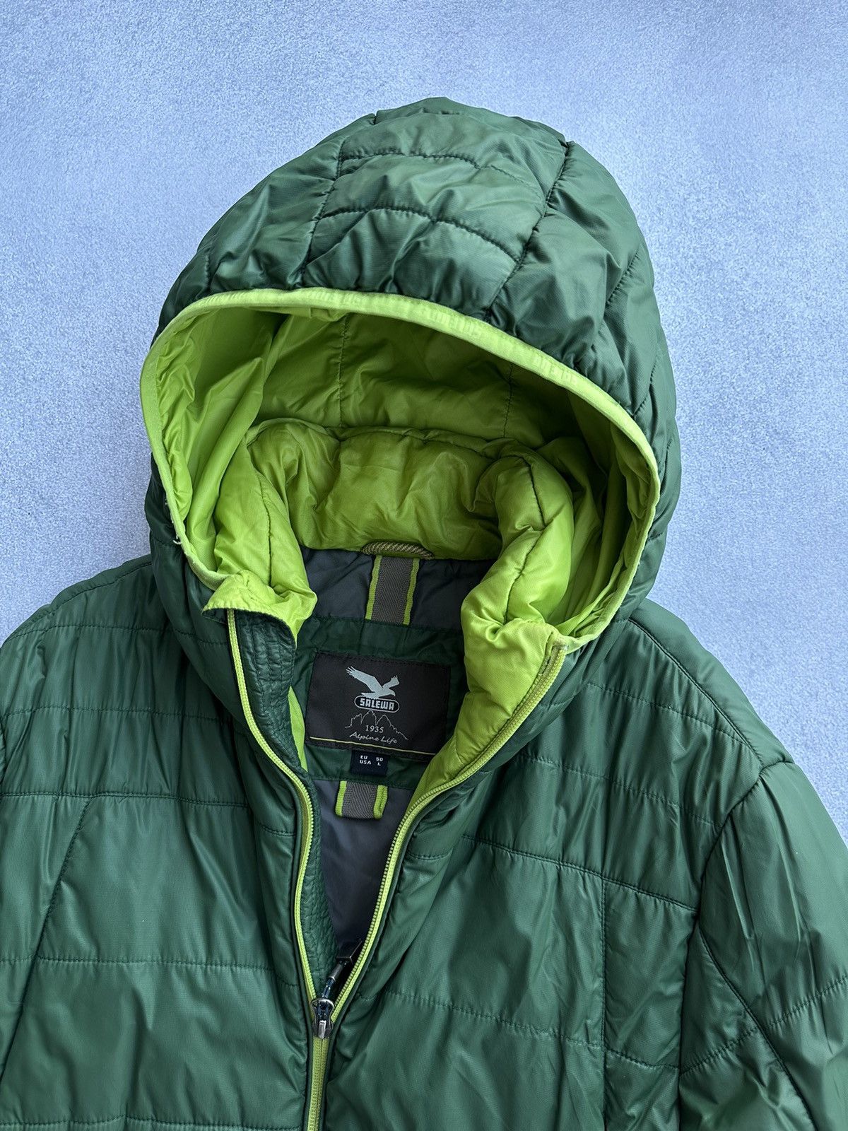 SALEWA × Vintage Salewa Rasciesa PRL Green Micro Puffer Jacket Size US M / EU 48-50 / 2 - 6 Thumbnail