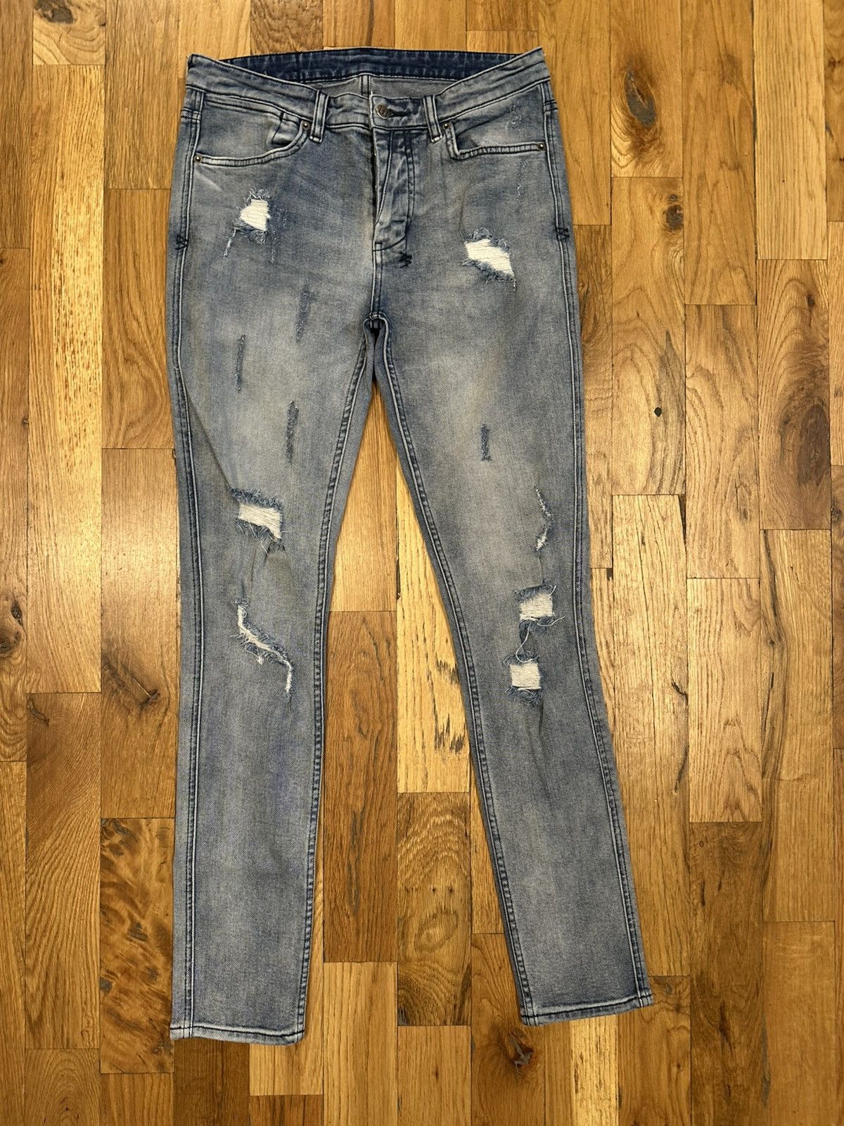 Ksubi Ksubi Distressed Blue Denim Jeans Size 32 Size US 32 / EU 48 - 1 Thumbnail