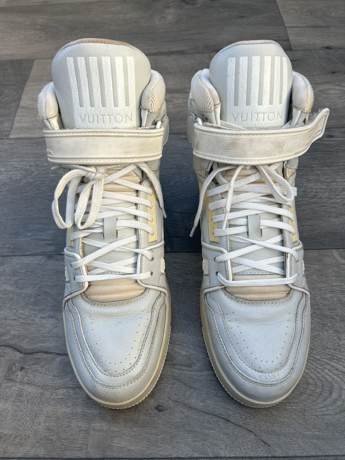 Louis Vuitton Louis Vuitton x Virgil Abloh High Top Trainer Sneakers. Size US 7 / EU 40 - 13 Thumbnail