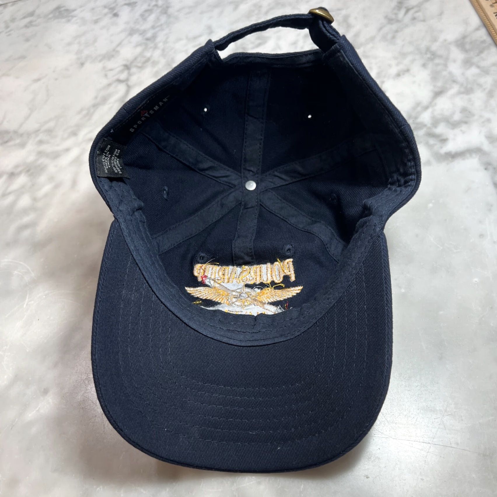 Vintage Aviation Hat Adjustable Strapback Baseball Cap Men One Size Blue Cotton Sportsman Men Adjustable Aviation Theme Cap Size ONE SIZE - 7 Thumbnail