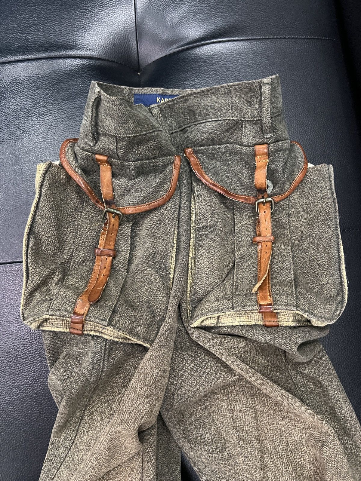 Kapital Kapital Leather Strap Pocket Riding Pants Size US 32 / EU 48 - 7 Thumbnail