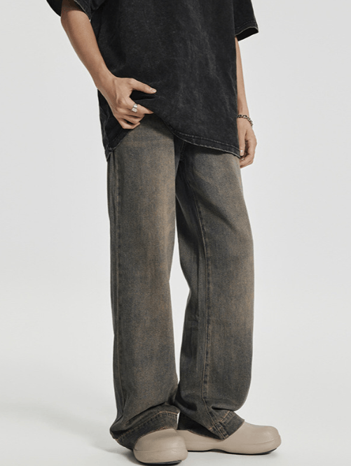 Japanese Brand American loose distressed washed straight vintage jeans Size US 32 / EU 48 - 2 Thumbnail