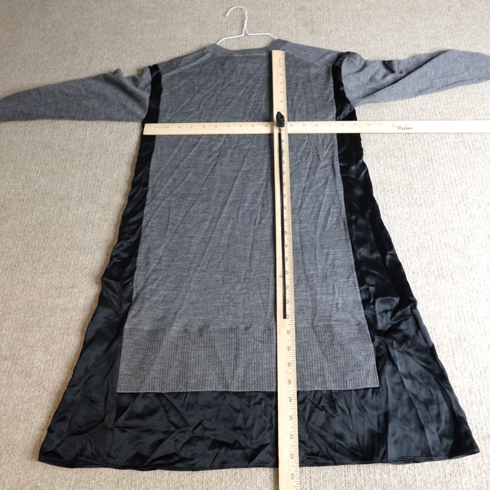 Rag & Bone Rag & Bone Sweater XS Grey Merino Wool Silk Sadie NEW Read Womens Knit Pullover Midi Dress VINTAGE (keep?) Size XS / US 0-2 / IT 36-38 - 3 Thumbnail