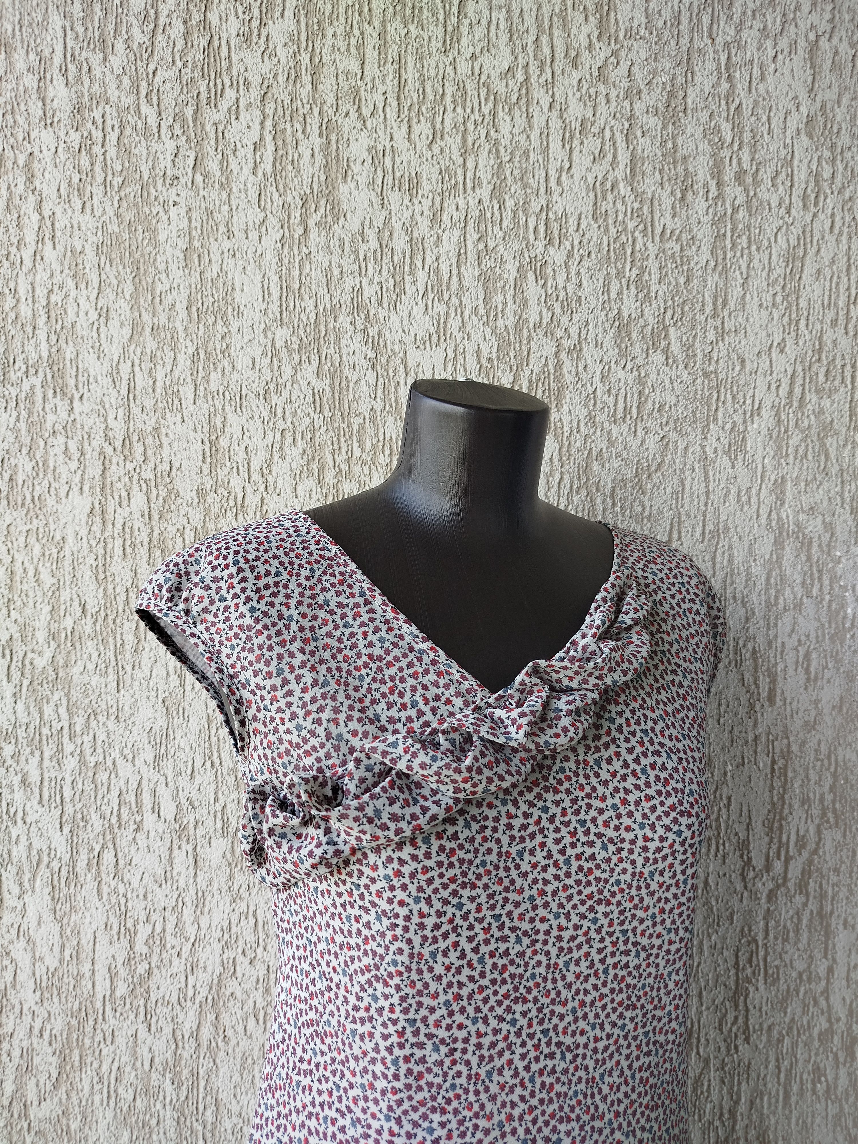 Cop Copine Dress Kentucky Ruffles Chiffon Floral Vintage Size 38/M Size M / US 6-8 / IT 42-44 - 6 Thumbnail