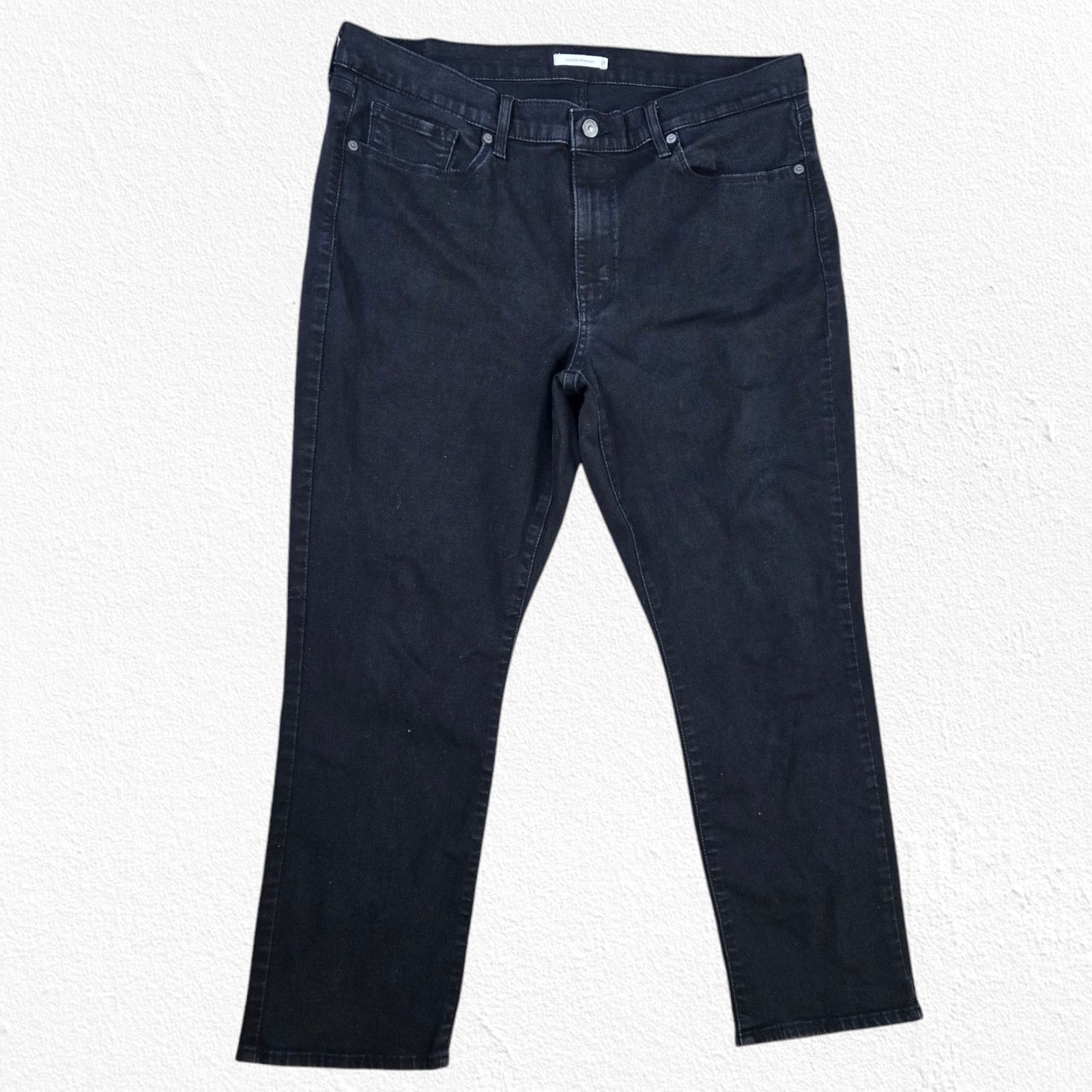 Levi's Levi's Black Classic Straight Jeans Size 18 S Size 40" / US 18 - 3 Thumbnail